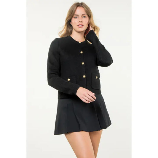 Button Up Knit Cardigan