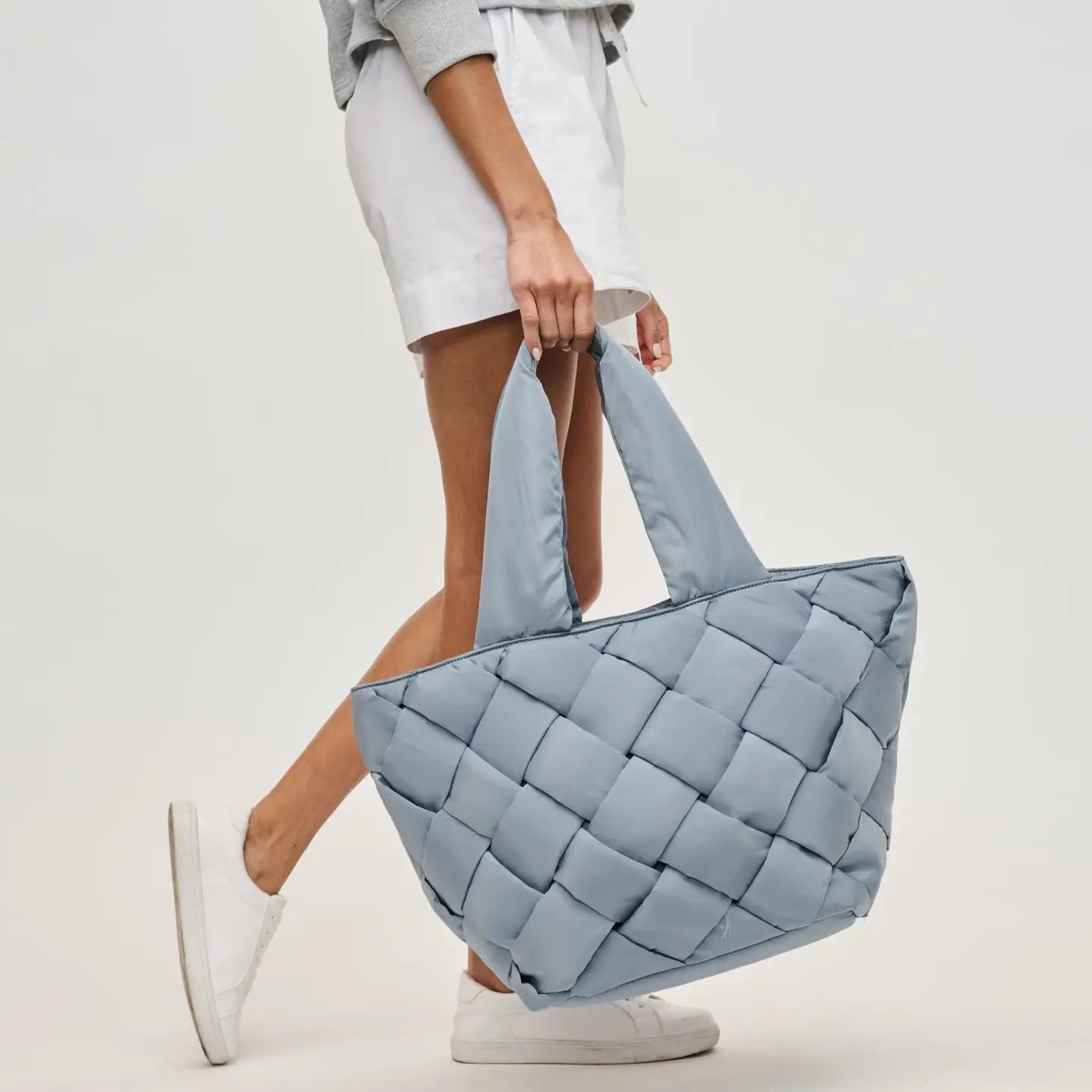 Woven Sky Nylon Tote