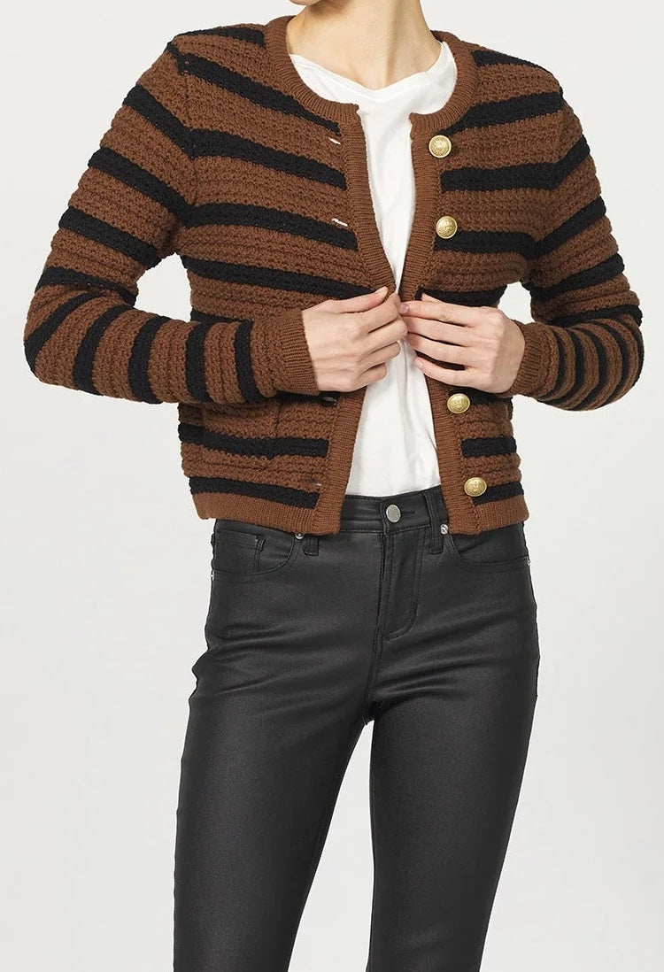 CARDIGAN SWEATER BROWN