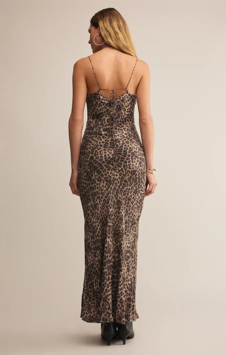 LEOPARD MIDI DRESS